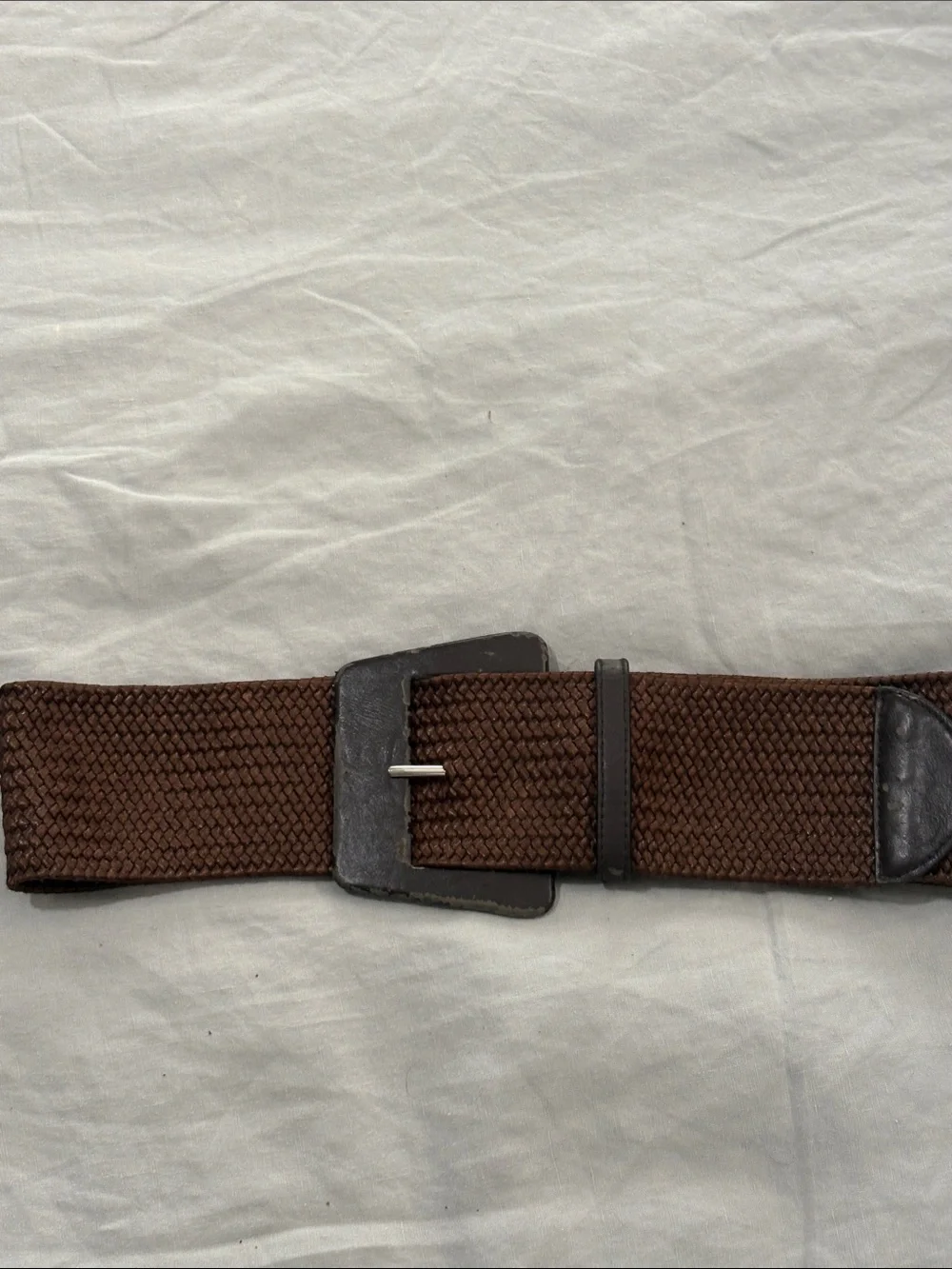 Chico's Brown Woven Stretch Belt